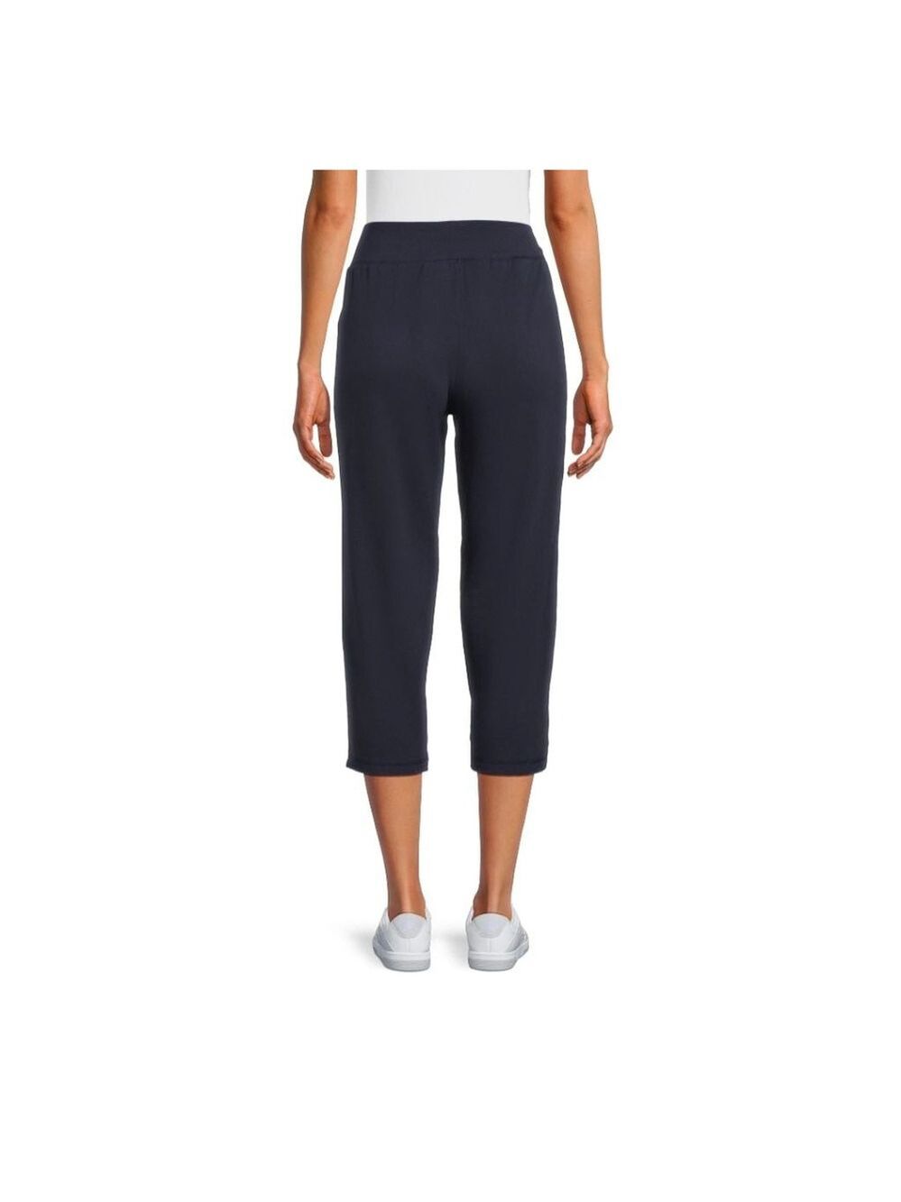 Women's Athletic Works Navy Knit Capri Pants Size XXL - Picture 2 of 10